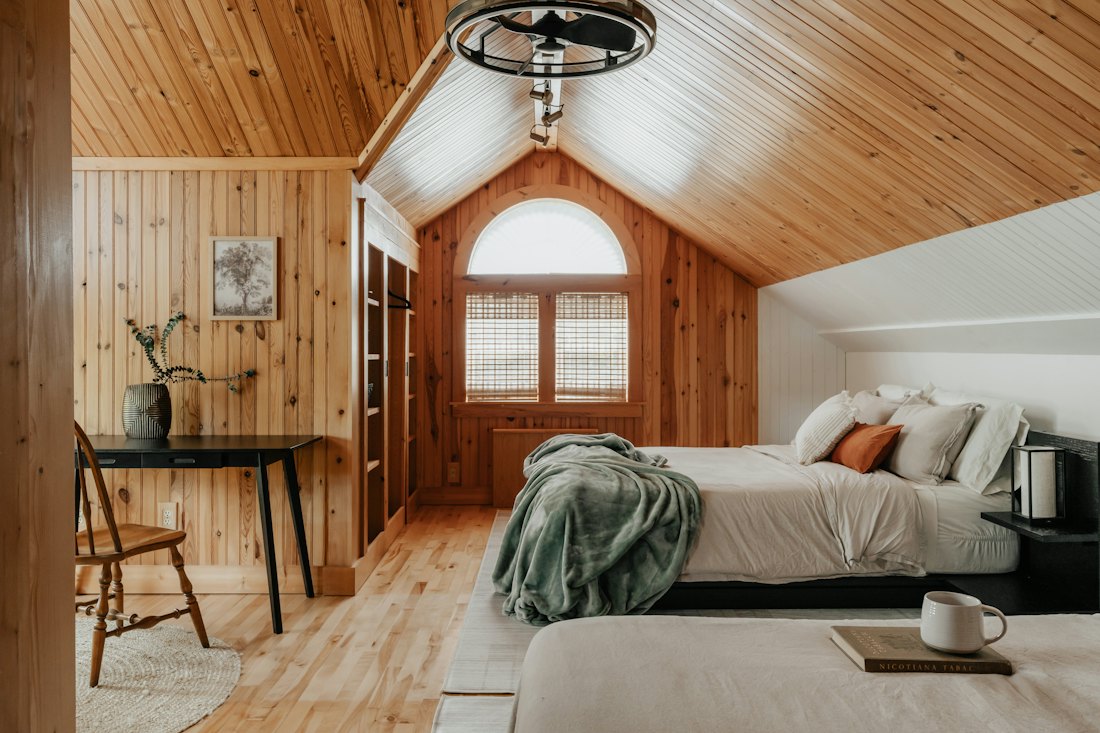 Family room in the attic