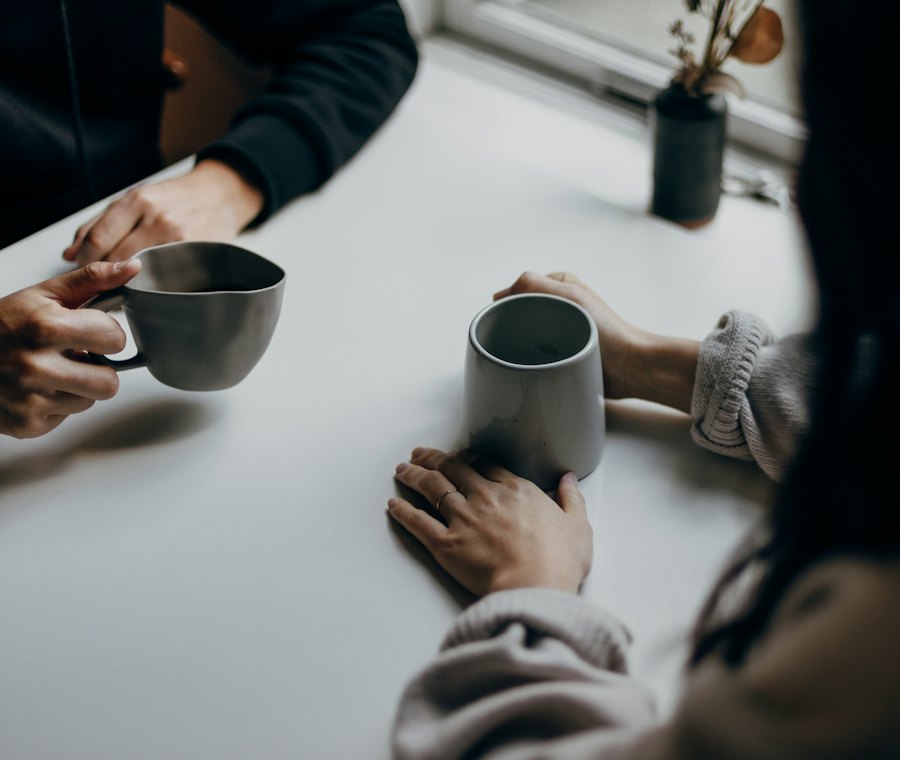 A conversation over coffee