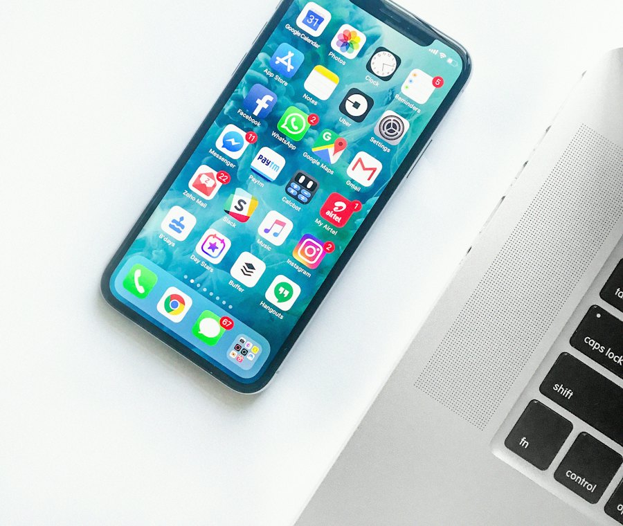 A finished website on a phone